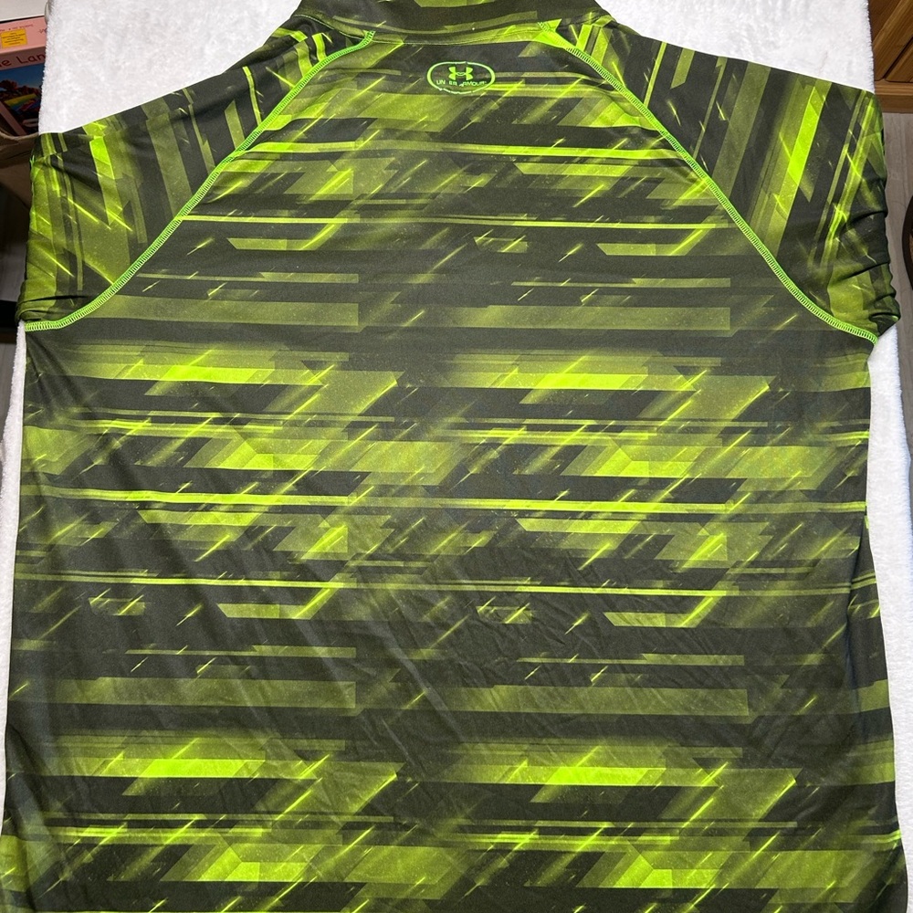 Under Armour Lime and Black Performance Tee